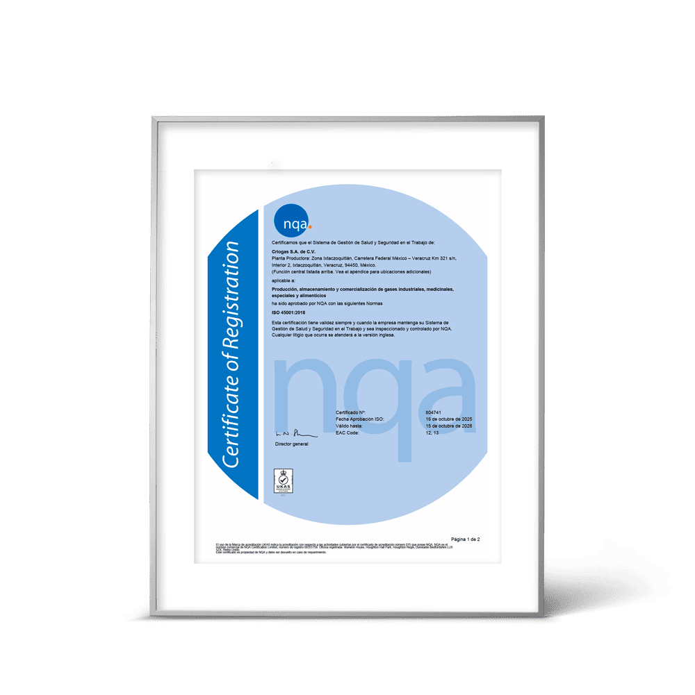 Productos de Criogas Certificados