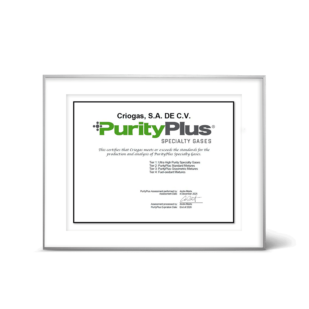 Productos de Criogas Certificados